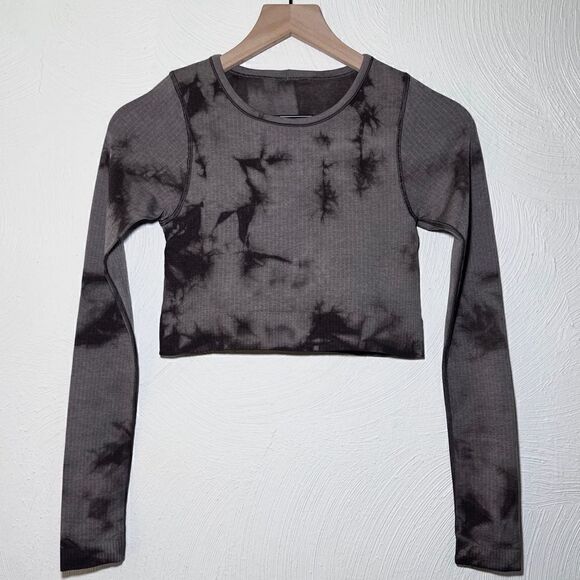 Lululemon Ebb to Street Long Sleeve Shirt *Marble Dye in Black Granite - Picture 3 of 7